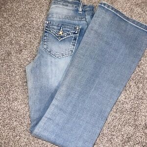 Fashion Nova Light Blue Flare Jeans